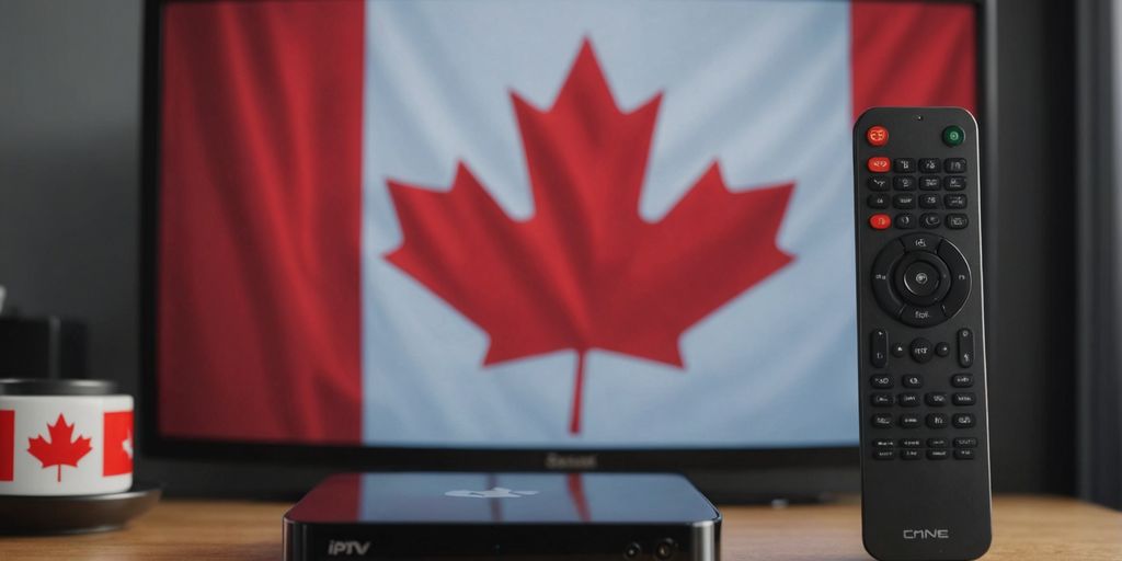 IPTV-streaming-in-Canada-with-devices-and-TV-screen