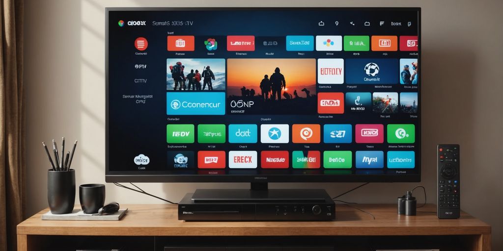 Smart-TV-with-IPTV-accessories-and-apps